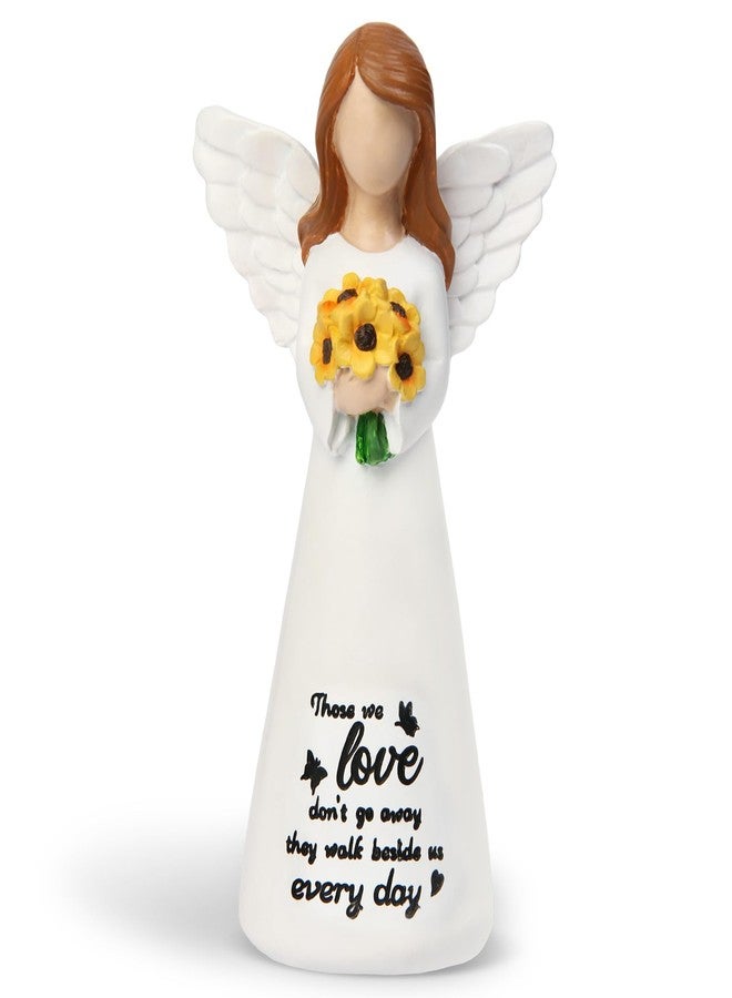 INLOMEM Sympathy Gifts for Loss of Loved One, Remembrance Gifts, Bereavement Gifts, Angel Gifts for Women, Memorial Gift for Loss of Dad Mom Grandmother, Angel Figurines (White) - Image 1